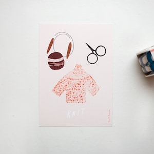 Knit postcard