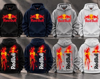 Red Bull Logo Graphic Hoodie