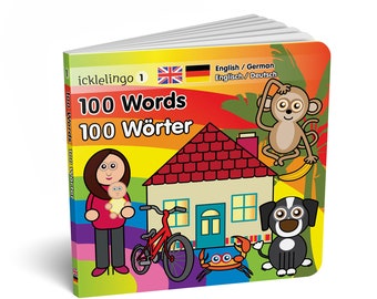 GERMAN bilingual children's First Words book