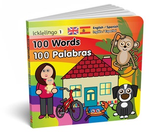 SPANISH bilingual children's First Words book