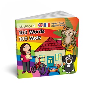 FRENCH bilingual children's First Words book image 1