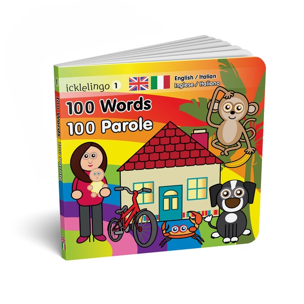 ITALIAN bilingual children's First Words book