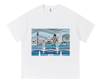 London Skyline T-Shirt | Blues