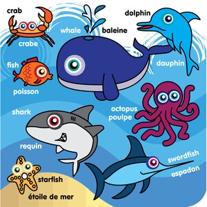 FRENCH bilingual children's First Words book image 4