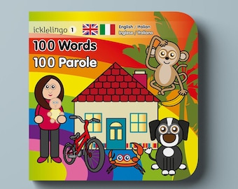ITALIAN bilingual children's First Words book