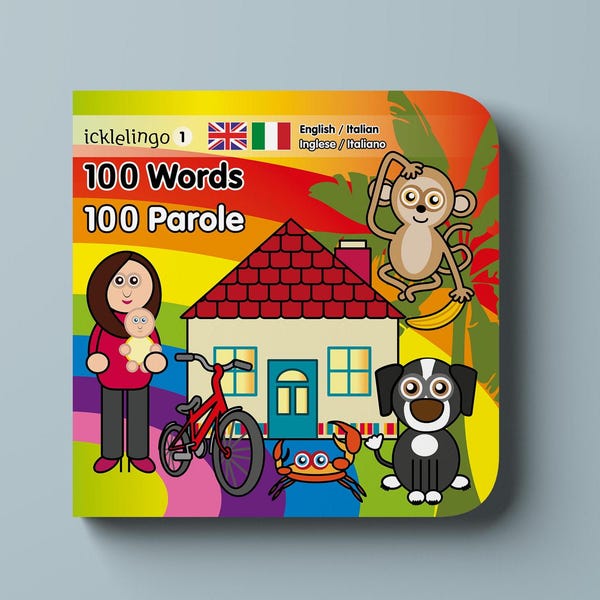 ITALIAN bilingual children's First Words book