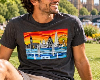 London Skyline T-Shirt | Sunset