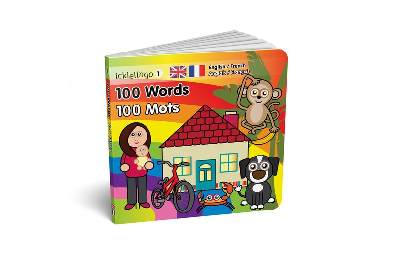 FRENCH bilingual children's First Words book image 1