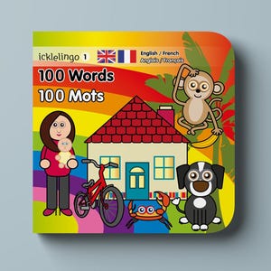 Libro infantil bilingüe francés de primeras palabras