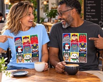 Adult Multilingual Cat T-Shirt – Fun Language Learning Tee