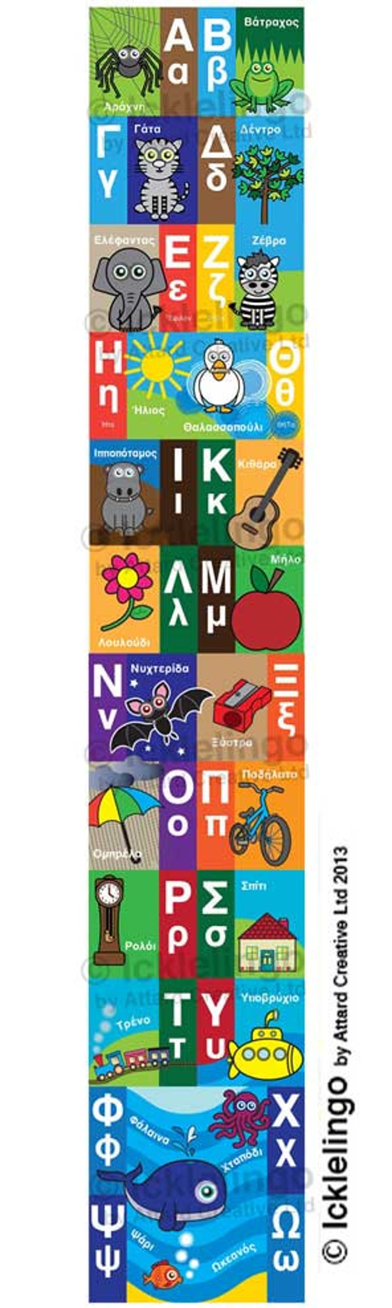 GREEK Alphabet Wall Frieze, Instant Download Etsy