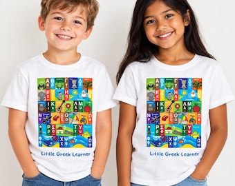 Greek Alphabet Childrens'' T-shirt