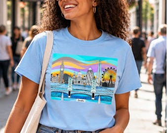 London Skyline T-Shirt | Dawn