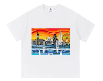 London Skyline T-Shirt | Sunset