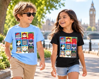 Kids  Multilingual Cat T-Shirt – Fun Language Learning Tee