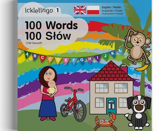 POLISH bilingual children's First Words book PAPERBACK