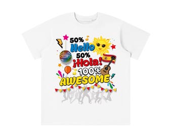 Spanish Bilingual Kids' T-shirt: Hello + Hola