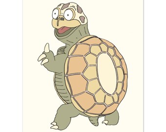 Shelly die Schildkröte Druck