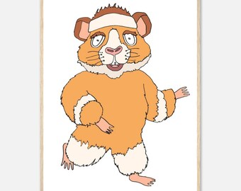 Hammy der Hamster – gerahmter Druck
