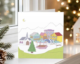 Packung mit 10 Weihnachtskarten aus Little Town