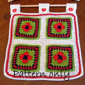 Organizer. Storage pockets pattern. Hanging storage pockets. Crochet pattern.  Instant download.