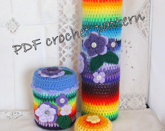 Pattern. Recycle. Cover all sizes of round boxes and tins. Photo tutorial. Instant download.