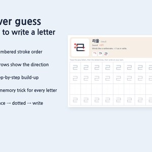 Learn to Read Korean in 7 Days Before Your Korea Trip, Printable Hangul Workbook for Beginners, Kpop & Kdrama Fan Gift image 3