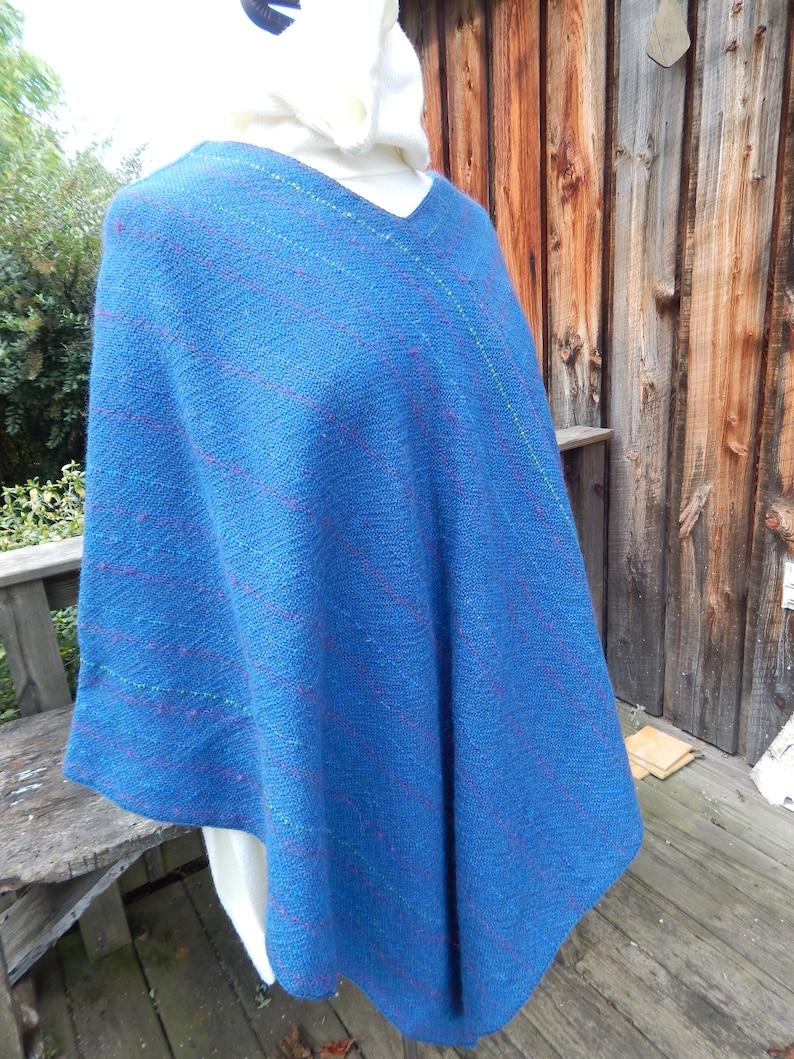 Hand Woven Wool Poncho