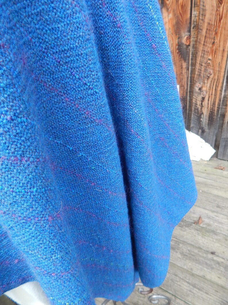 Hand Woven Wool Poncho