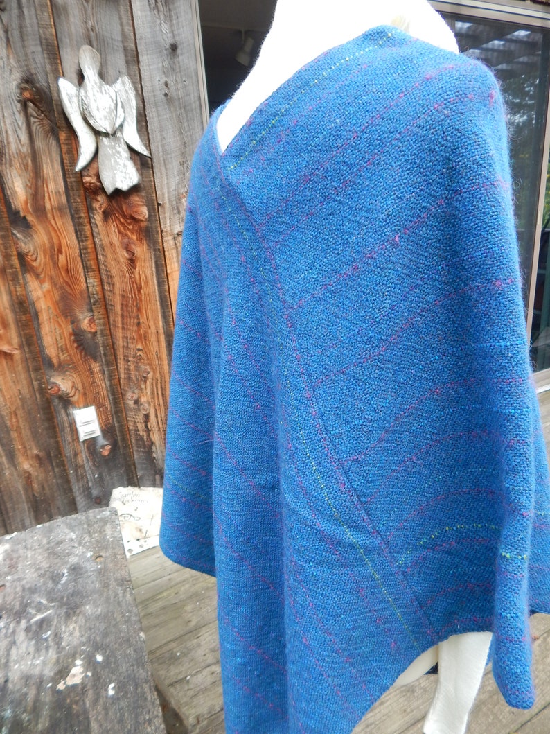 Hand Woven Wool Poncho