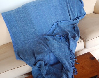 Hand Woven Rayon Chenille Blanket