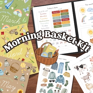 Komplettes Morgenkorb-Kit, Morgenmenü-Aktivitäten für Kinder im Alter von 3-5
