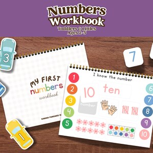 Toddler Number & Counting Workbook: Preschool Learning Activities (PDF Download)