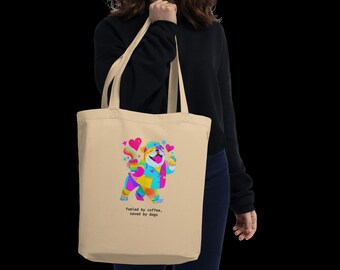 Nurse Dog Tote Bag, Cute Dopamine Dog Nurse Tote, Night Shift Nurse Gift, Vet Tech Dog Lover Bag Dog Mom Gift