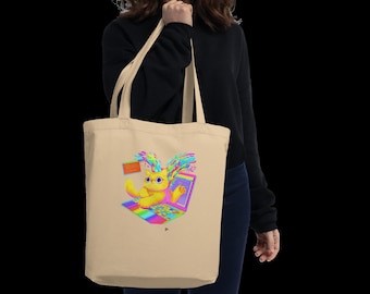 Programmer Cat Tote Bag, Cute Dopamine Cat Coder Tote, Software Engineer Gift, Developer Cat Lover Bag Cat Mom Gift