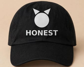 HONEST Cat Embroidered Cap, Funny Cat Lover Hat, Not Cute Just Honest