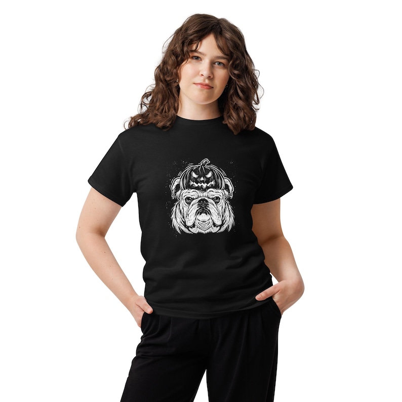 Halloween Dog Shirt, Funny Pumpkin Dog Tee, Dog With Pumpkin T-Shirt, Spooky Dog Lover Shirt, Dog Mom Halloween Gift, Fall Dog Tee