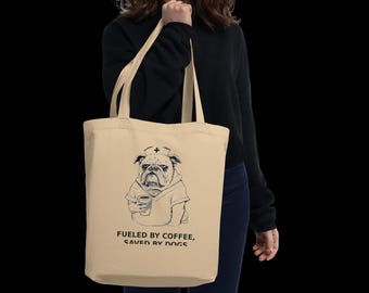 Nurse Dog Tote, Funny Grumpy Dog Nurse Tote Bag, Night Shift Nurse Gift, Vet Tech Dog Lover Bag Dog Mom Gift