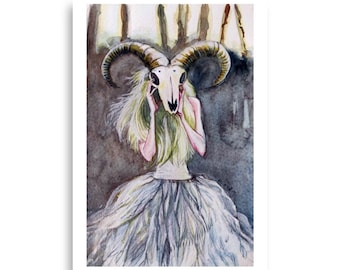 Goat skull - Poster