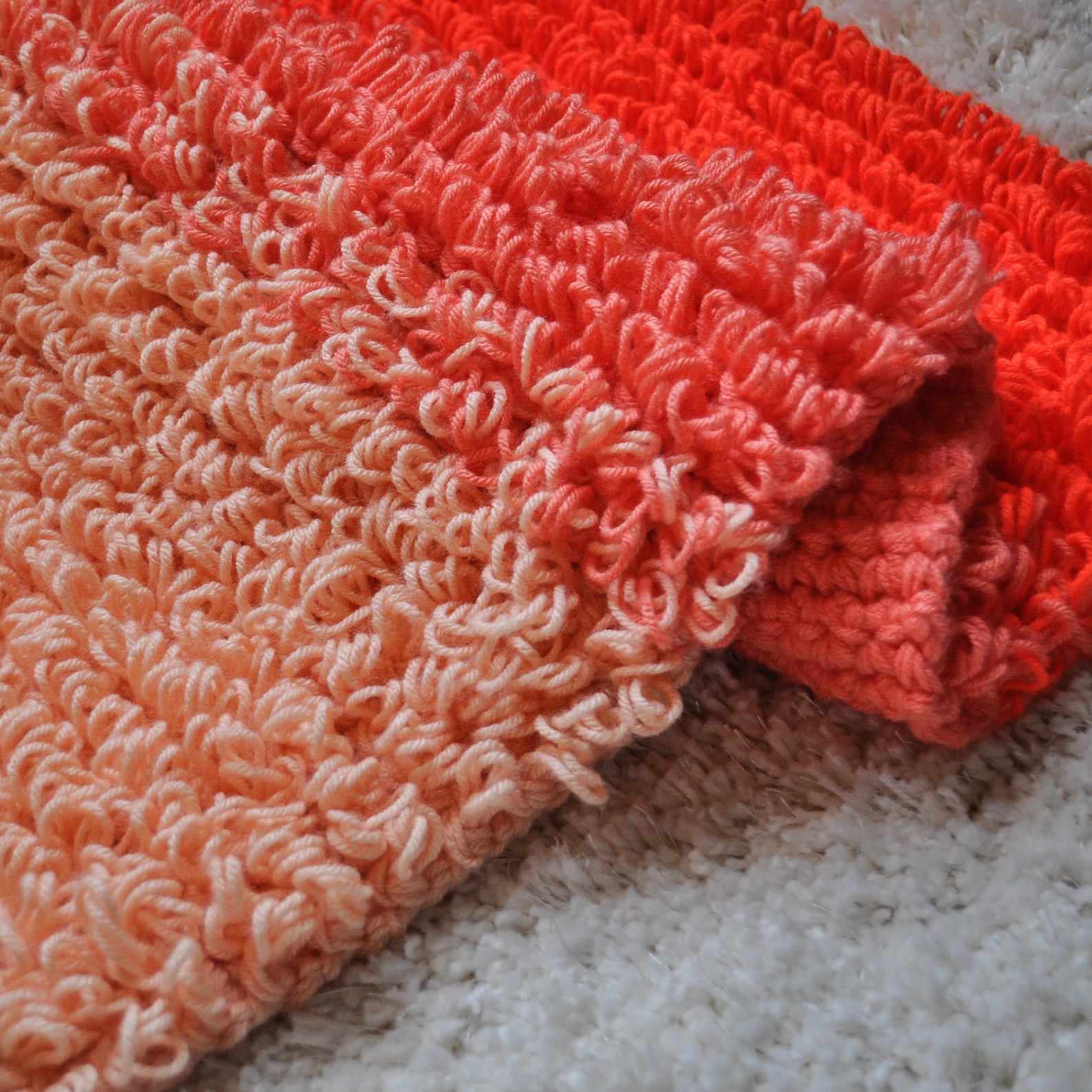 CROCHET RUG PATTERN / Loop Stitch Rug Tutorial / Crochet Home Etsy