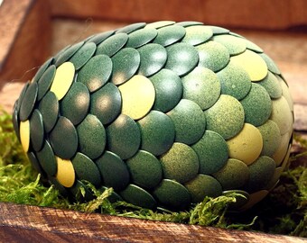 Green Dragon Egg with yellow spots fades to yellow