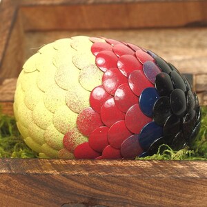 Colorful Dragon Egg features multi-color scales