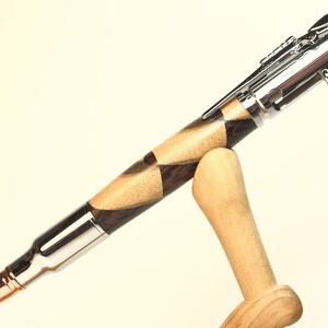 Harlequin bolt action pen in chrome setting image 2