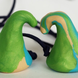 Cosplay demon horns handcrafted in three of shades polymer clay
