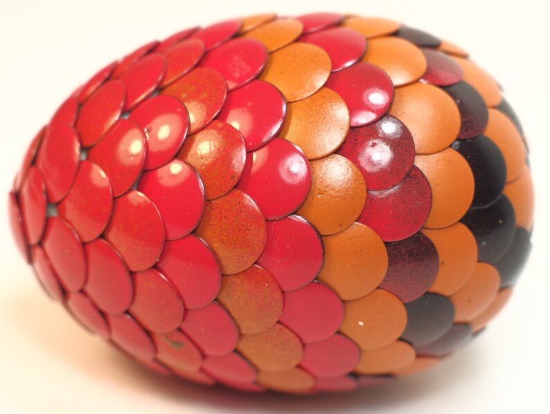 Red Dragon Egg fades to orange and black stripes image 5