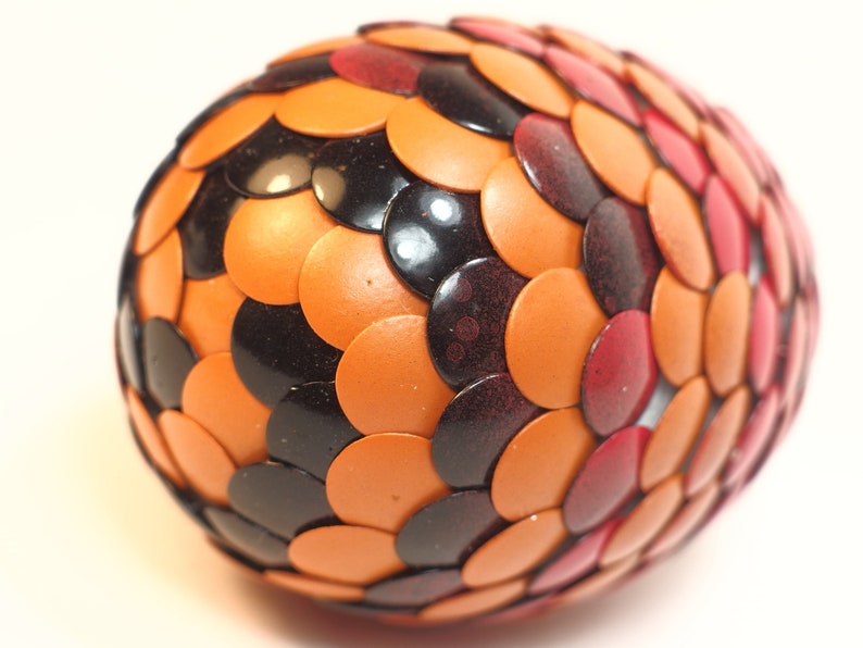 Red Dragon Egg fades to orange and black stripes image 7