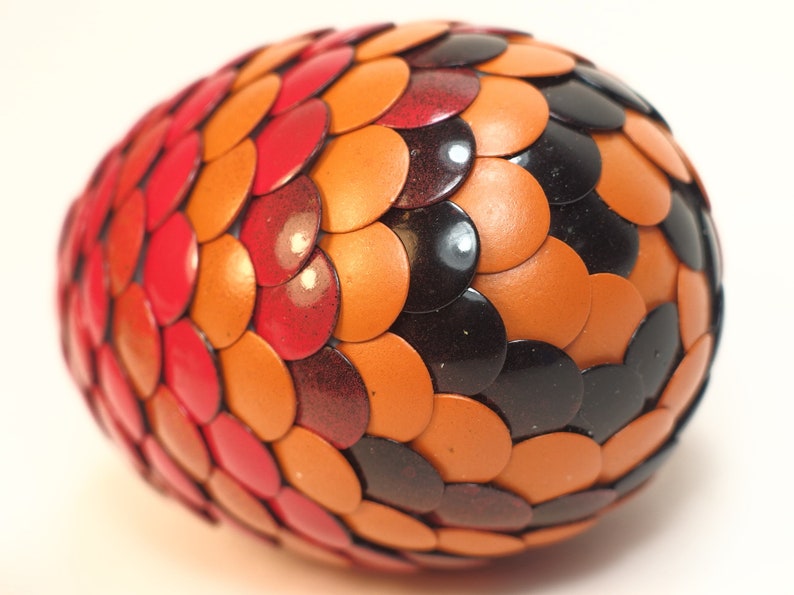 Red Dragon Egg fades to orange and black stripes image 6