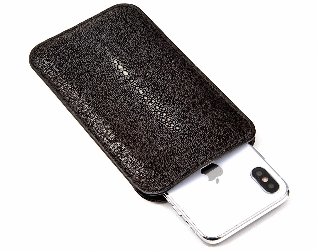 Stingray Skin iPhone 17 Case: Italian Leather Luxury Sleeve, Custom Fit for  All Models - Etsy