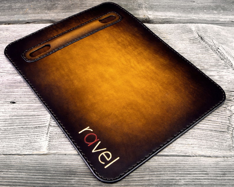 Ipad Leather Case With Apple Pencil Holder Ipad Pro Etsy