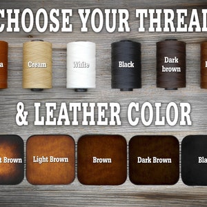 Puede incluir: Una selecci&oacute;n de colores de hilo y cuero para proyectos de artesan&iacute;a. Los colores de hilo son Habana, Crema, Blanco, Negro, Marr&oacute;n oscuro y Marr&oacute;n. Los colores de cuero son Marr&oacute;n degradado, Marr&oacute;n claro, Marr&oacute;n, Marr&oacute;n oscuro y Negro.